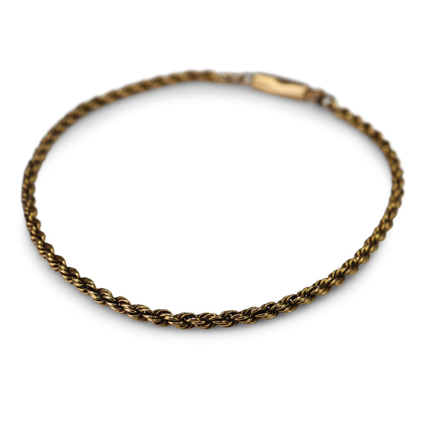 9ct Yellow Gold Rope Bracelet