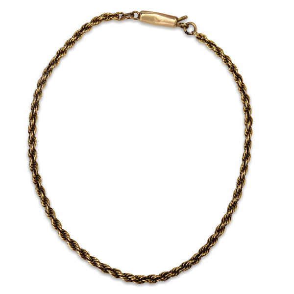 9ct Yellow Gold Rope Bracelet