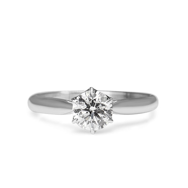 18ct White Gold Diamond Solitaire Ring