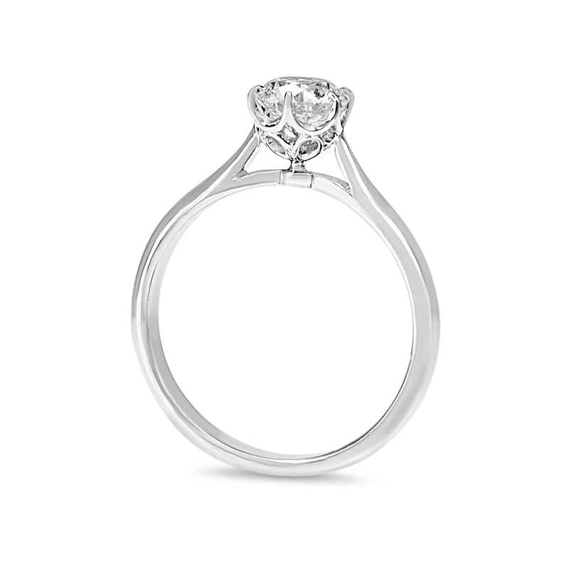 18ct White Gold Diamond Solitaire Ring