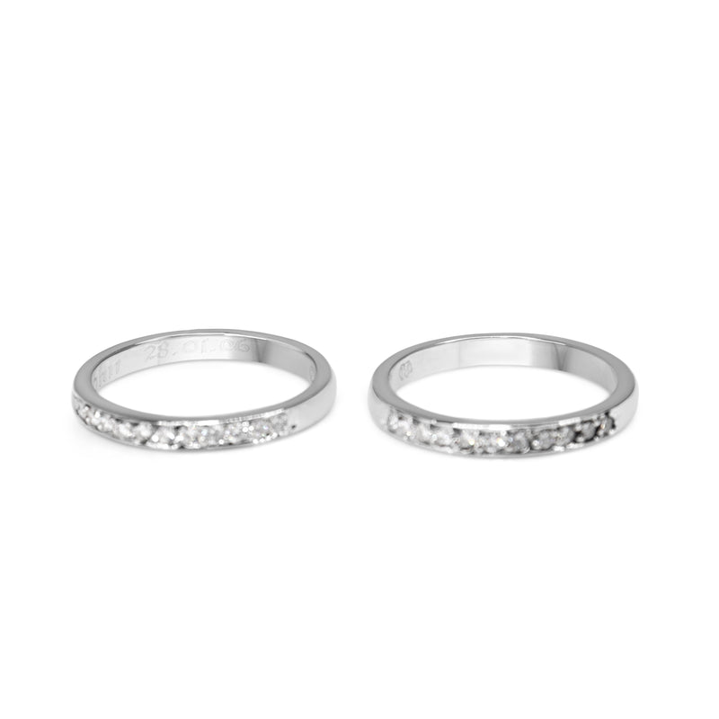 18ct White Gold .20ct Diamond Band Ring