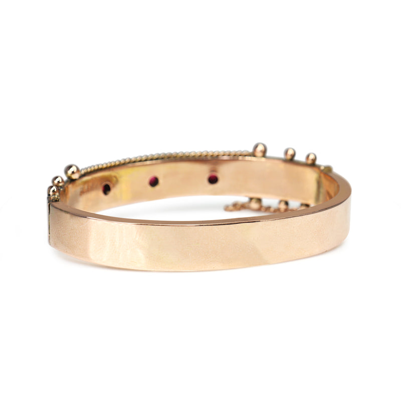 9ct Rose Gold Antique Edwardian Bangle