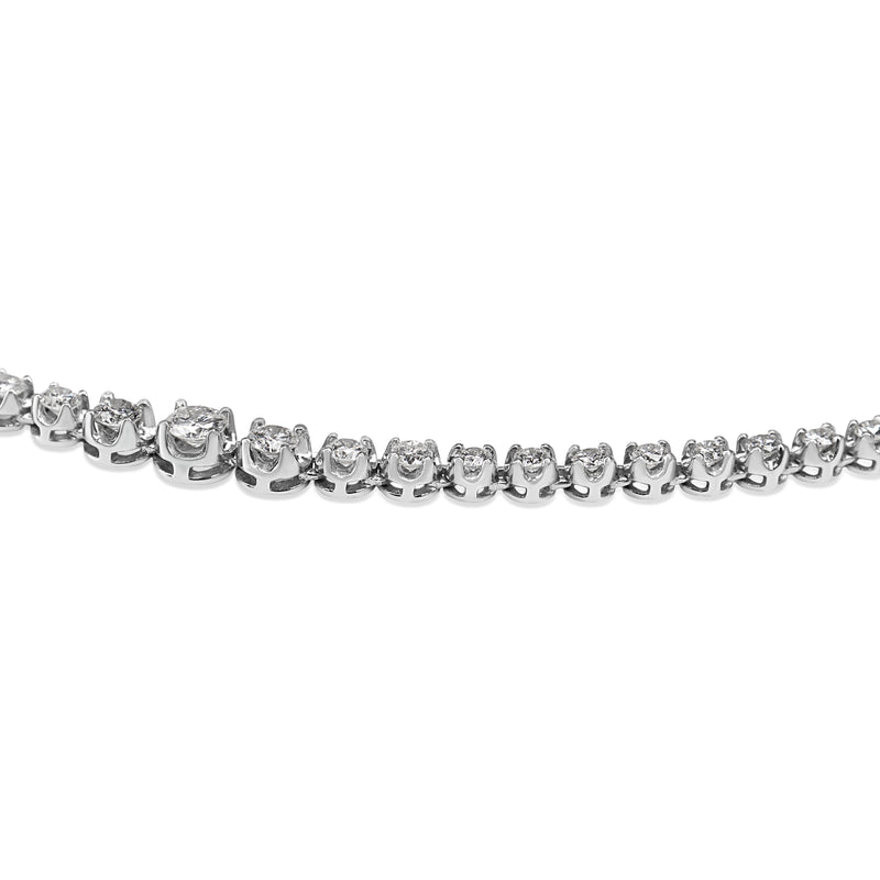 Platinum 3.00ct Diamond Tennis Necklace