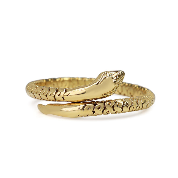 18ct Yellow Gold Snake Ring