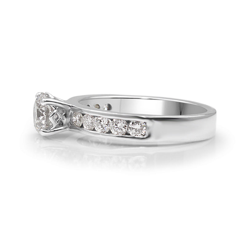 18ct White Gold Diamond Solitaire Ring