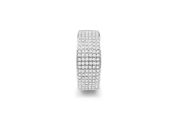 14ct White Gold Diamond Pavé Band