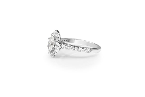 18ct White Gold Marquise Diamond Ring