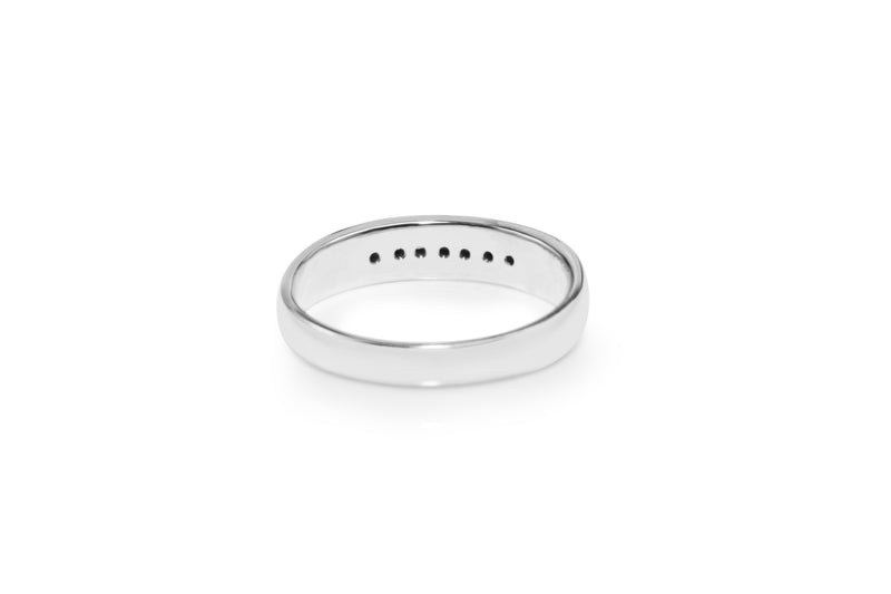 18ct White Gold Diamond Band