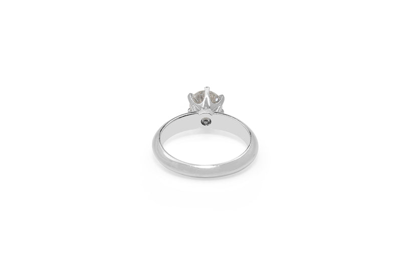 18ct White Gold 6 Claw Diamond Solitaire Ring