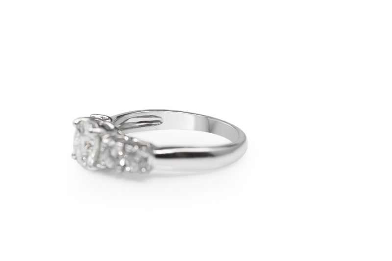 Platinum 5 Stone Diamond Ring