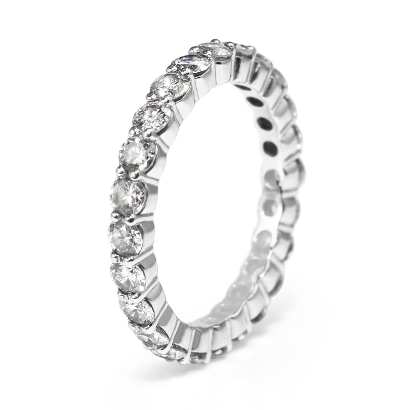 Platinum All Round Diamond Band