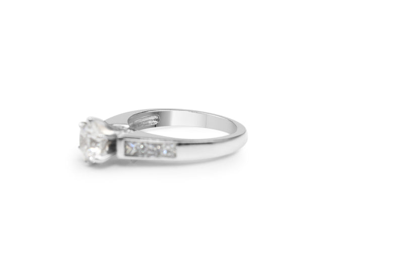 14ct White Gold Diamond Solitaire Ring
