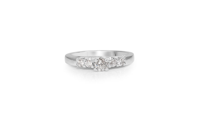 Platinum Old and Brilliant Cut Diamond Ring
