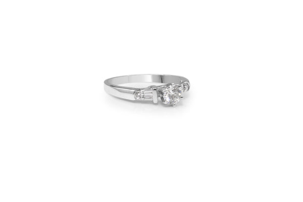 Platium Diamond Solitaire Ring