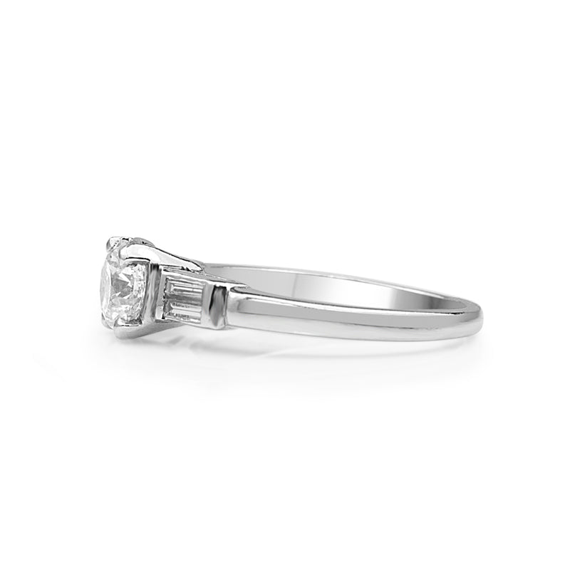 Platinum Vintage Diamond Solitaire Ring