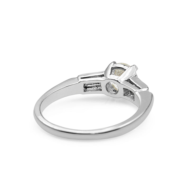Platinum Vintage Diamond Solitaire Ring