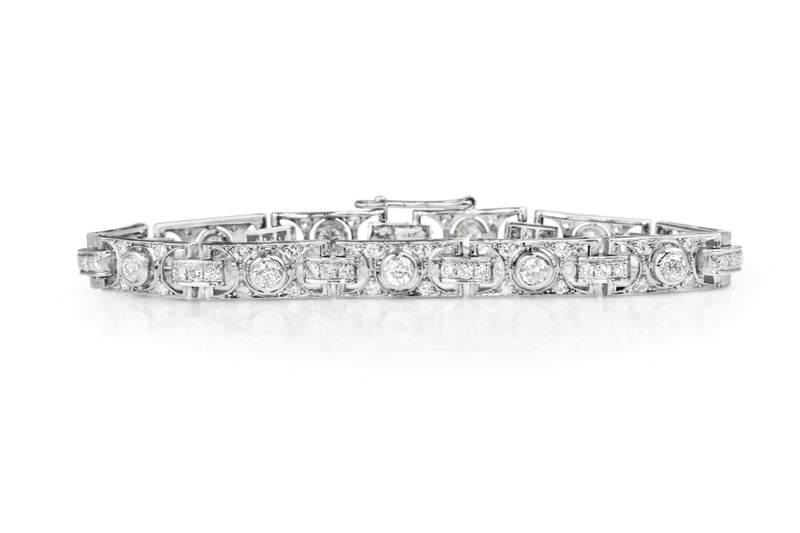 Platinum Art Deco Diamond Bracelet