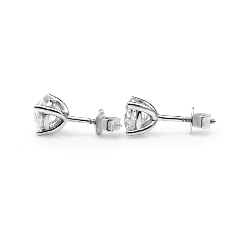18ct White Gold 2.30ct Diamond Stud Earrings