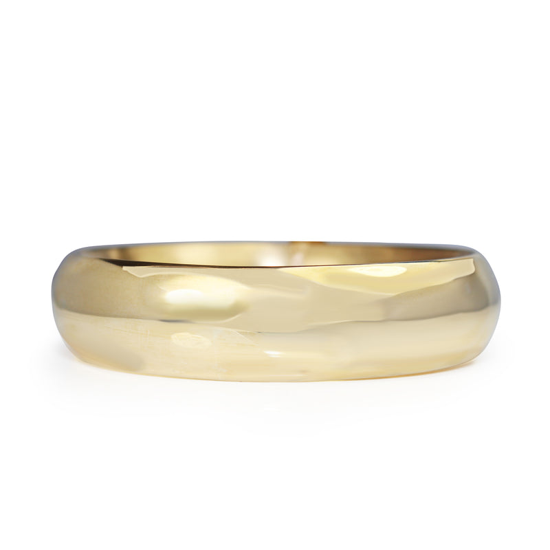 9ct Yellow Gold Large Hollow Round Bangle