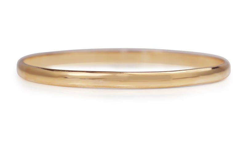 9ct Rose Gold Solid Round Bangle