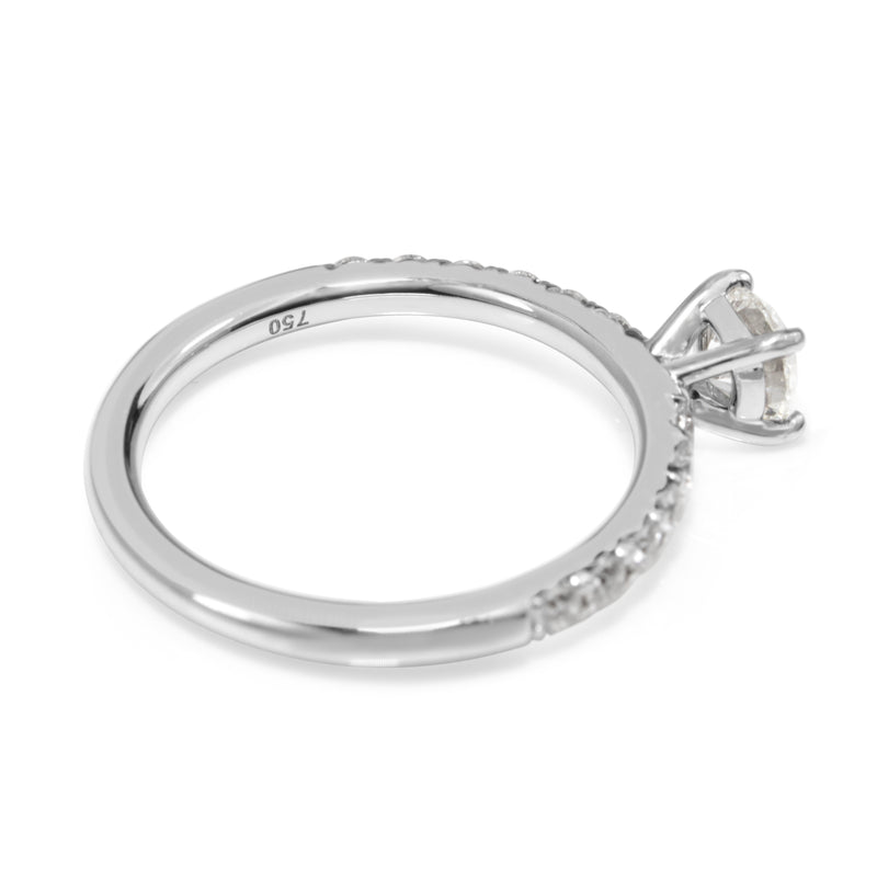 18ct White Gold Diamond Solitaire Ring