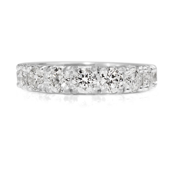 18ct White Gold 9 Stone Diamond Ring