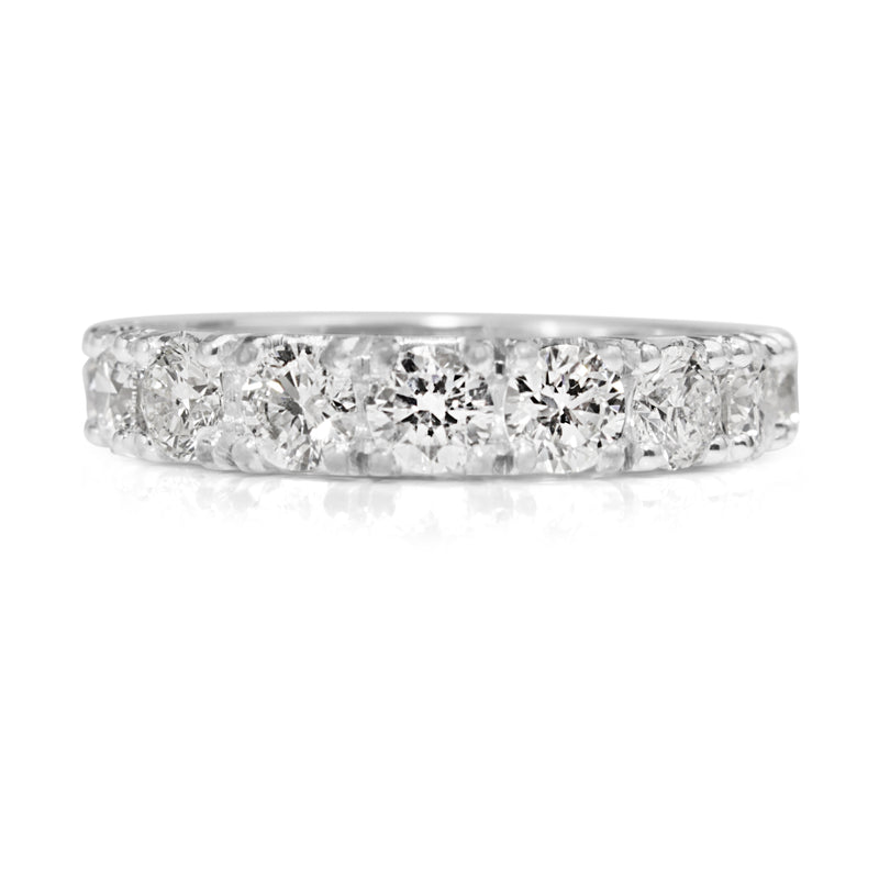 18ct White Gold 9 Stone Diamond Ring
