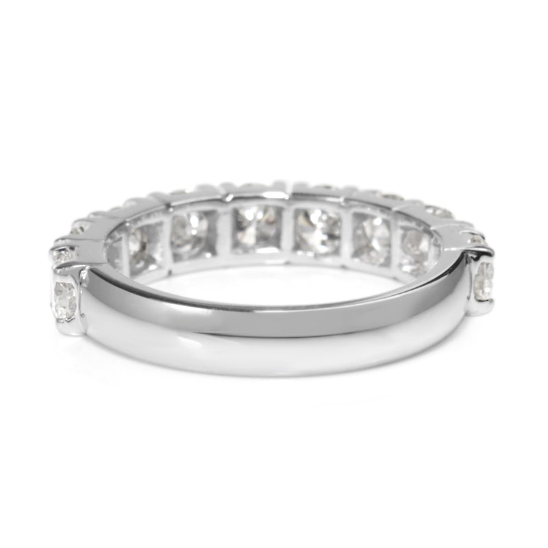 18ct White Gold 9 Stone Diamond Ring