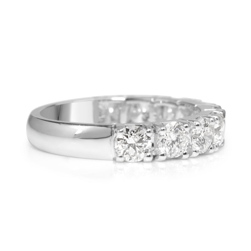 18ct White Gold 9 Stone Diamond Ring