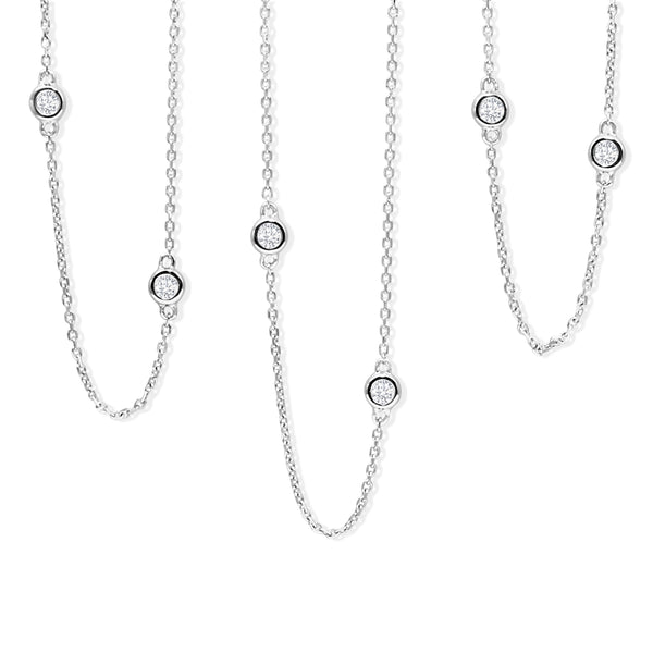 18ct White Gold 'Diamond By The Yard' Chain / Necklace