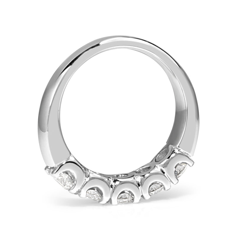 18ct White Gold 5 Stone Diamond Ring