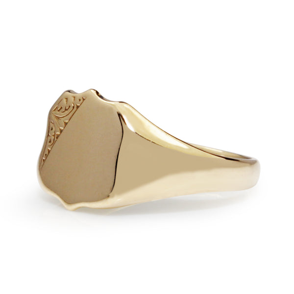 9ct Yellow Gold Vintage Signet Ring