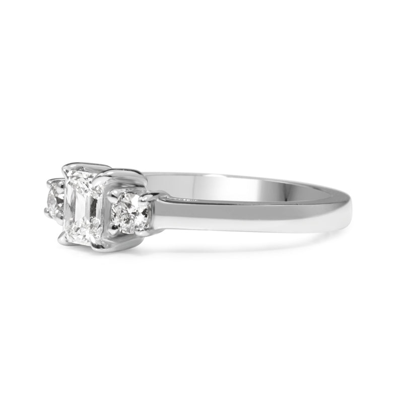 14ct White Gold 3 Stone Diamond Ring