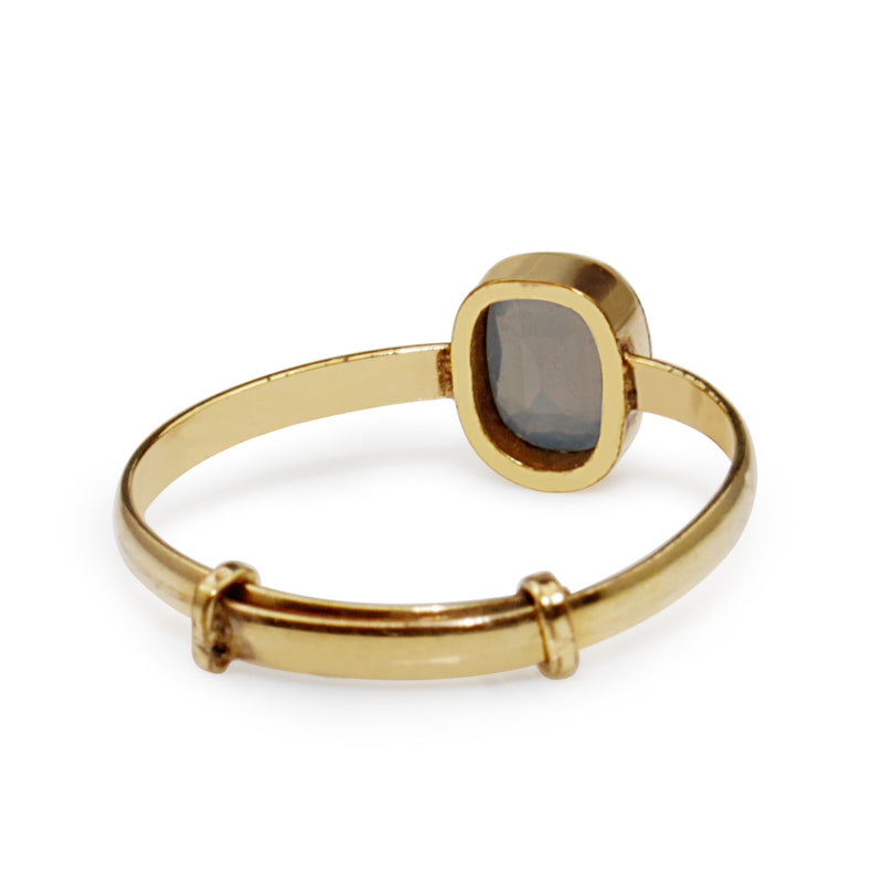 9ct Yellow Gold Adjustable Moonstone Ring