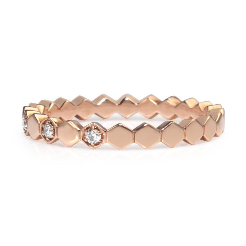 9ct Rose Gold 'Honeycomb' Diamond Ring