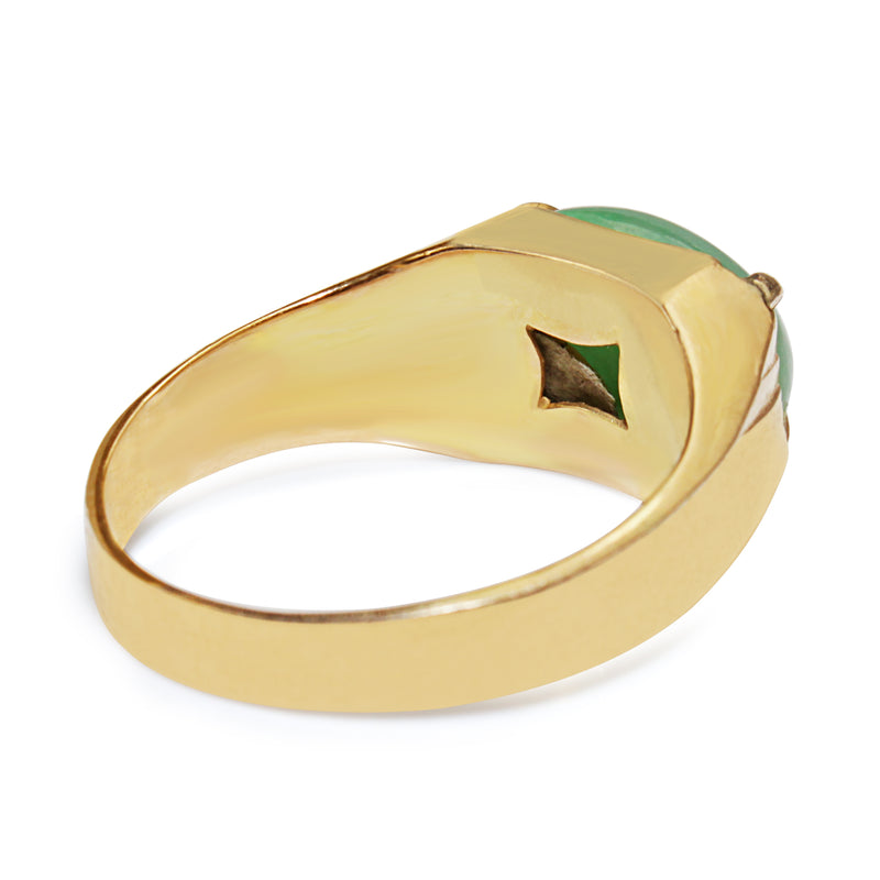 14ct Yellow Gold Jade Ring