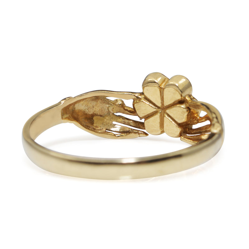 9ct Yellow Gold Diamond, Emerald, Amethyst, Sapphire and Topaz 'Dearest' Ring