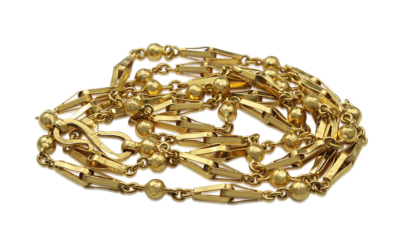 22ct Yellow Gold Fancy Link Chain Necklace