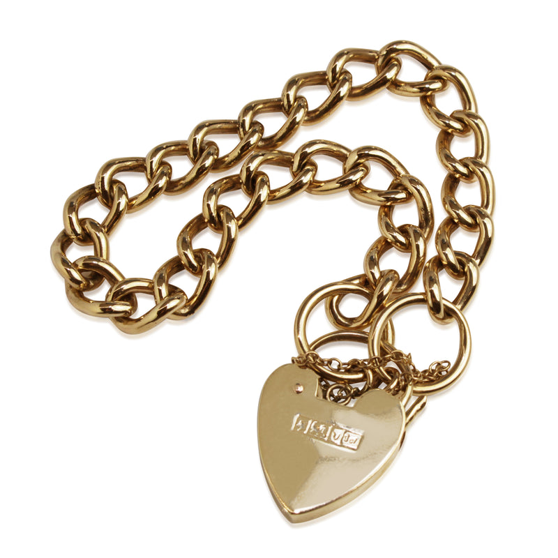 9ct Yellow Gold Solid Curb Link Bracelet