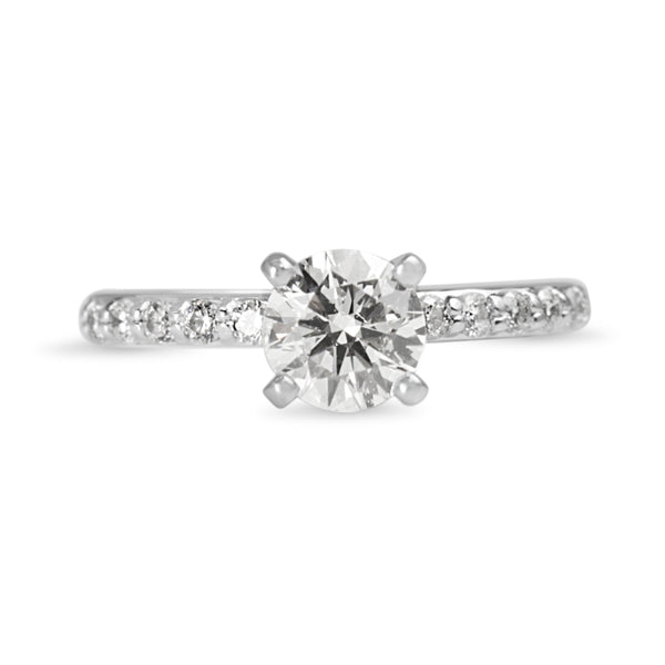 14ct White Gold Diamond Solitaire Ring