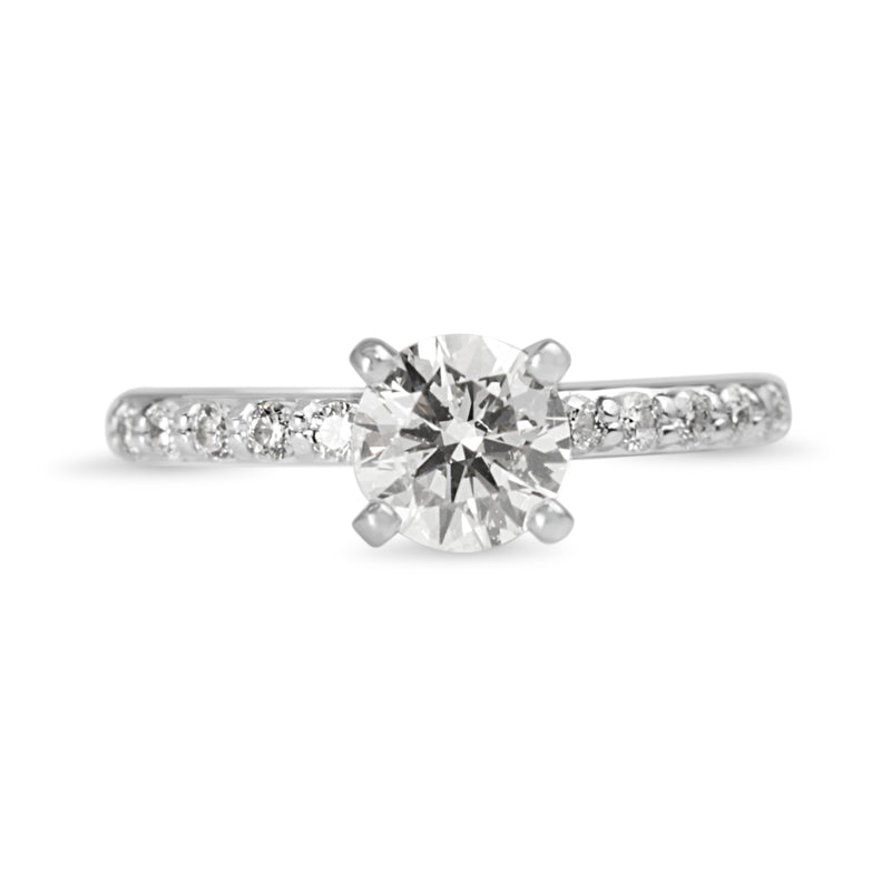 14ct White Gold Diamond Solitaire Ring