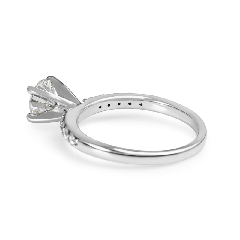 14ct White Gold Diamond Solitaire Ring