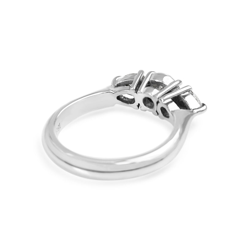 18ct White Gold 3 Stone Diamond Ring