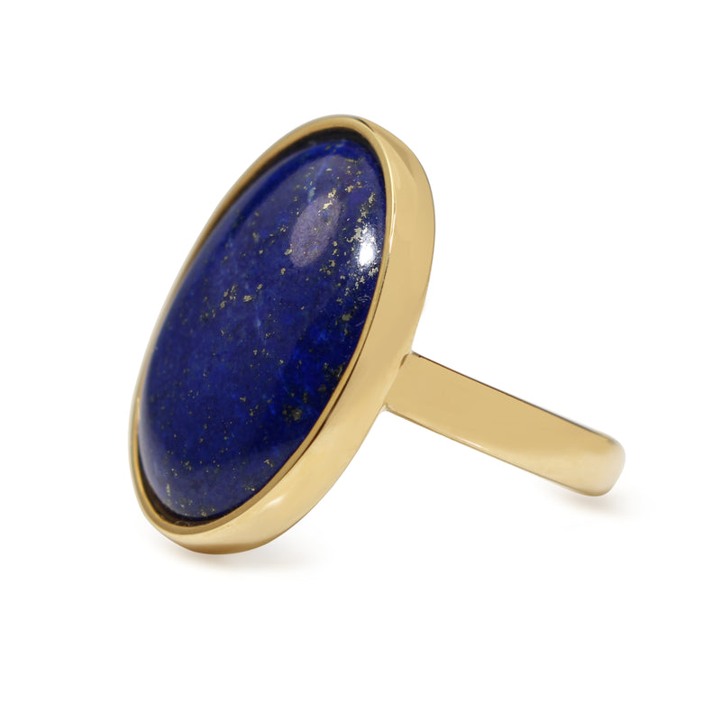 9ct Yellow Gold Lapis Lazuli Ring