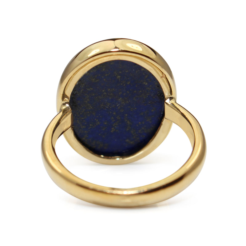 9ct Yellow Gold Lapis Lazuli Ring