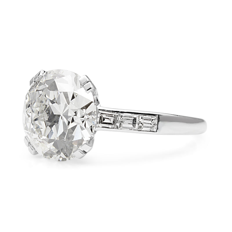 18ct White Gold Vintage Old Cut Diamond Solitaire Ring