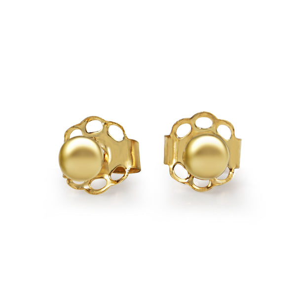 9ct Yellow Gold 3mm Ball Stud Earrings