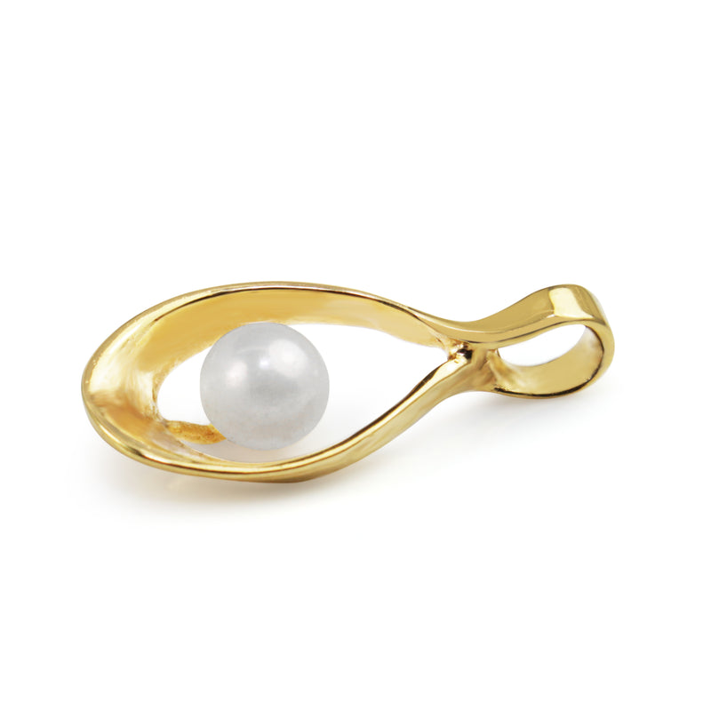 9ct Yellow Gold Pearl Pendant