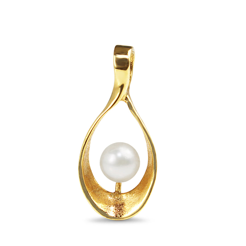 9ct Yellow Gold Pearl Pendant