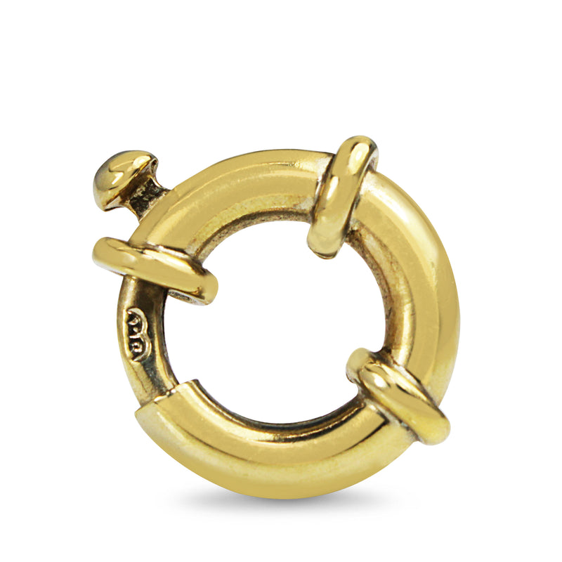 9ct Yellow Gold Bolt Ring Clasp